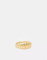 Lost Souls stainless steel multi dome ring in gold