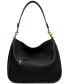 Soft Pebble Leather Cary Shoulder Bag with Convertible Straps