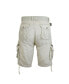 ფოტო #2 პროდუქტის Men's Belted Cargo Shorts with Twill Flat Front Washed Utility Pockets