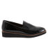 Фото #1 товара Softwalk Whistle S1810-005 Womens Black Leather Slip On Loafer Flats Shoes