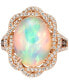 ფოტო #5 პროდუქტის Neopolitan Opal (4-1/2 ct. t.w.) & Diamond (1 ct. t.w.) Statement Ring in 14k Rose Gold (Also Available in White Gold or Yellow Gold)