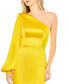 ფოტო #6 პროდუქტის Women's Ieena One Shoulder Bishop Sleeve Trumpet Gown