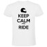 ფოტო #1 პროდუქტის KRUSKIS Keep Calm And Ride short sleeve T-shirt