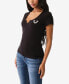 ფოტო #3 პროდუქტის Women's Short Sleeve Buddha Notched Neck Tee