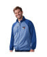 Фото #1 товара Men's Blue New York Rangers Runners Raglan Full-Zip Track Jacket