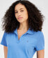 Фото #3 товара Women's Johnny Collar Short-Sleeve Logo T-Shirt Dress