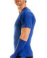 Фото #3 товара Men's Big & Tall Compression Activewear Short Sleeve V-Neck T-shirt