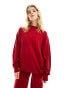 Mango oversized co-ord sweatshirt in red