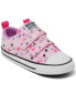 Toddler Girls Chuck Taylor All Star Easy On Sparkle Fastening Strap Low Top Casual Sneakers from Finish Line