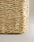 Rectangular seagrass basket