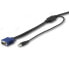 Фото #4 товара StarTech.com 10 ft. (3 m) USB KVM Cable for Rackmount Consoles - 3 m - USB - USB - VGA - Black - VGA