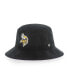 Фото #1 товара Men's Black Minnesota Vikings Thick Cord Bucket Hat