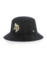 Men's Black Minnesota Vikings Thick Cord Bucket Hat