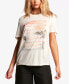 Фото #1 товара VOLCOM Juniors' Tern N Burn Graphic-Print T-Shirt White Combo Size L