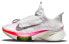 Фото #1 товара Nike Air Zoom Tempo Next% 训练 专业 低帮 跑步鞋 男款 白黑粉 / Кроссовки Nike Air Zoom Tempo Next DJ5435-100
