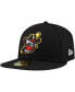 Men's Black Quad Cities River Bandits Authentic Collection 59FIFTY Hat