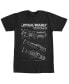 Фото #1 товара Men's Saber Diagram Short Sleeve Crew T-shirt