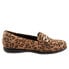 Фото #1 товара Trotters Donelle T2172-910 Womens Brown Wide Suede Loafer Flats Shoes