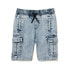 Фото #1 товара Wonder Nation Toddler Boys Denim Shorts 2T Blue Cotton 5Pockets Belt Loops Solid