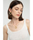Фото #3 товара Classicharms elea Twisted Hoop Pendant Necklace