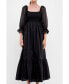 Фото #1 товара Women's Poplin Organza Midi Dress