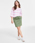ფოტო #1 პროდუქტის Women's Paperbag-Waist Mini Skirt, Created for Macy's