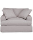 Фото #1 товара Brenalee 53" Performance Fabric Slipcover Chair and ½ with Two Pillows