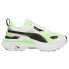 Фото #1 товара Puma Kosmo Rider Lace Up Womens Green, White Sneakers Casual Shoes 383113-01