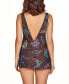 ფოტო #3 პროდუქტის Women’s 2 PC Lingerie Printed Butterfly Chiffon Babydoll and Panty