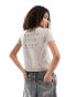 Фото #1 товара Calvin Klein Jeans back print baby tee in beige