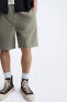 Carpenter bermuda shorts with pocket
