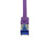 Фото #2 товара LogiLink C6A049S RJ45 CAT 6a S/FTP 1.50 m Violett 1 St. - Network - CAT 7 cable/RJ45 plug