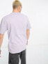 Volcom t-shirt with circle logo in lilac
