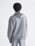 Фото #2 товара Calvin Klein Men's Relaxed Fit Standard Logo Terry Hoodie Grey Heather M