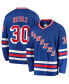 ფოტო #1 პროდუქტის Men's Glenn Healy Blue New York Rangers Premier Breakaway Retired Player Jersey