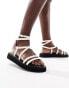 Фото #1 товара Truffle Collection ankle strap sandals in white