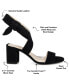 ფოტო #7 პროდუქტის Women's Hether Block Heel Sandals