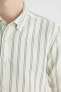 Фото #5 товара Рубашка Regular Fit полосатая из хлопка defacto C4371AX24SP