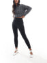 Фото #1 товара ASOS DESIGN Petite tailored high waist skinny trousers in black