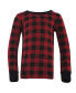 ფოტო #3 პროდუქტის Touched by Nature Baby Boys Baby Unisex Organic Cotton Tight-Fit Pajama Set, Buffalo Plaid