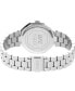 ფოტო #2 პროდუქტის UFC Women's Jewel Analog Silver-Tone Stainless Steel Watch, 36mm