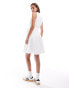 Polo Ralph Lauren shirt dress with logo in white