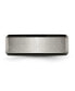 Titanium Brushed Center Black IP-plated Beveled Edge Band Ring