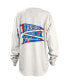Фото #4 товара Women's White Kansas Jayhawks Pennant Stack Oversized Long Sleeve T-shirt