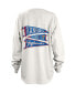 ფოტო #4 პროდუქტის Women's White Kansas Jayhawks Pennant Stack Oversized Long Sleeve T-shirt