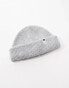 COLLUSION logo fisherman beanie in grey