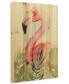 Фото #2 товара Watercolor Flamingo Composition II Arte de Legno Digital Print on Solid Wood Wall Art, 24" x 18" x 1.5"