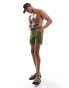 Фото #4 товара Marshall Artists crinkle nylon swim short with logo in khaki