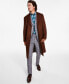 ფოტო #1 პროდუქტის Men's Classic-Fit Medium Weight Solid Wool Blend Overcoats