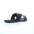 Фото #8 товара Bruno Magli Amato MB2AMAA0 Mens Black Leather Slip On Slides Sandals Shoes 7